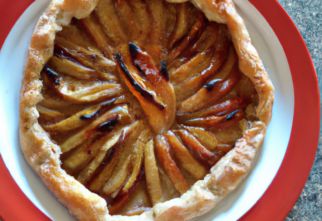 Tarte crousti-fondante à la pomme et confiture