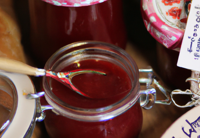 Confiture de framboises maison traditionnelle