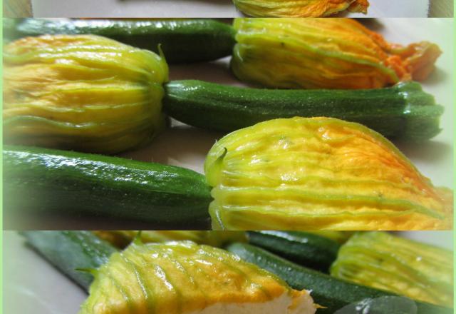 Fleurs de courgette farcies à la brandade