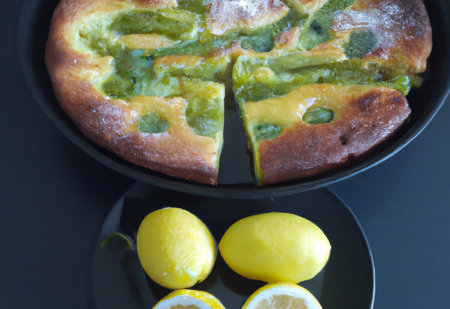 Clafoutis aux zestes de citron vert