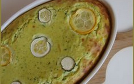 Clafoutis/gratin moelleux ricotta - courgette - parmesan