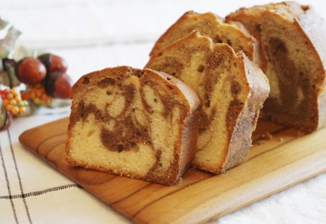 Le gâteau marbré au café