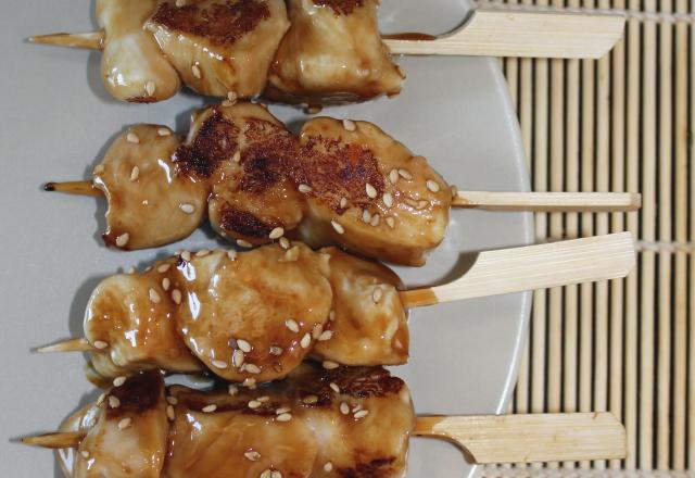 Brochettes de poulet yakitori