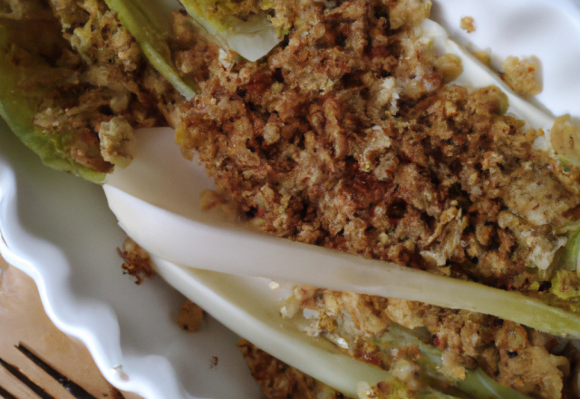 Crumble d'endive au chèvre