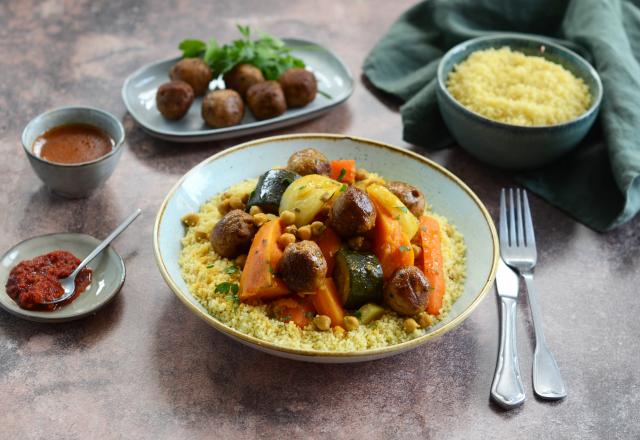 Cette recette de couscous aux légumes et aux boulettes végétales va enchanter votre cuisine de tous les jours