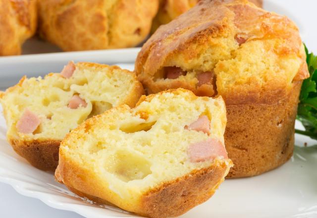 Muffin jambon fromage