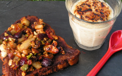 Goûter aux saveurs d'enfance : riz au lait et brioche perdue aux fruits d'automne