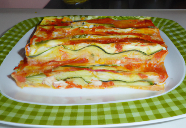 Lasagnes de courgettes au surimi