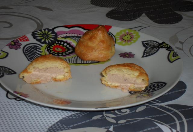 Gougères farcies thon mayonnaise