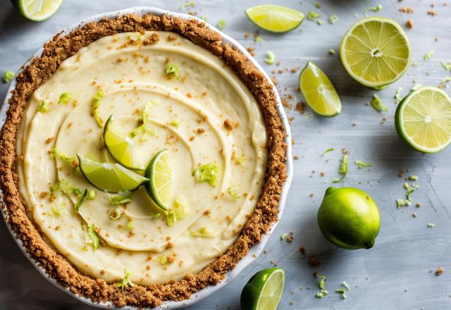 Cheesecake sans cuisson au citron vert