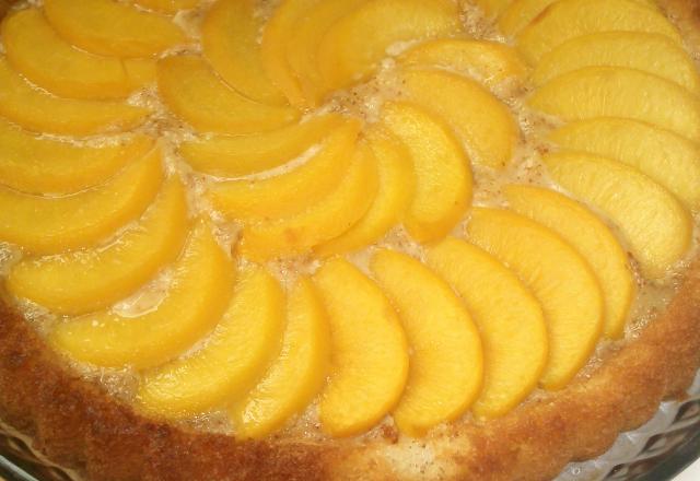 Tarte aux pèches à la crème d'amande