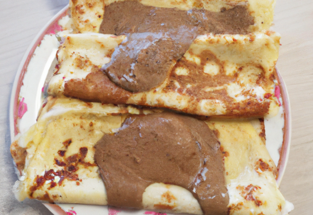 Crêpes sucrées au Nutella