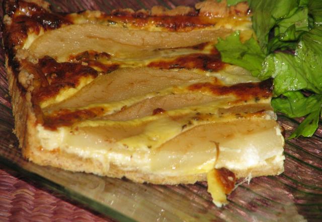 Tarte au poire et au comté