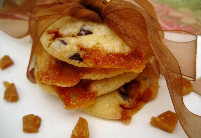 Cookies chocolat et pépites de caramel au beurre salé