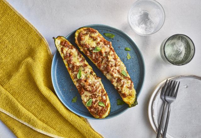 Courgettes farcies à la viande hachée