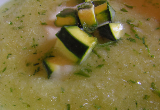 Soupe de courgettes maison