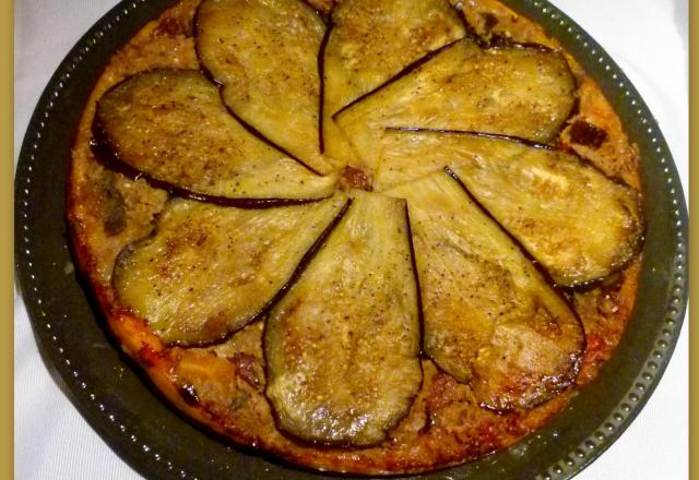 Tatin aux aubergines et à l'agneau