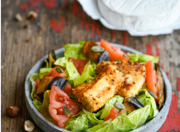 Chèvre boîte snacké en salade folle