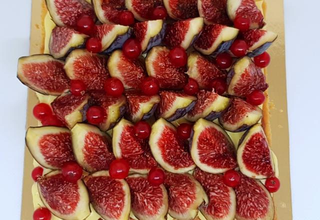 Tarte aux figues et aux groseilles