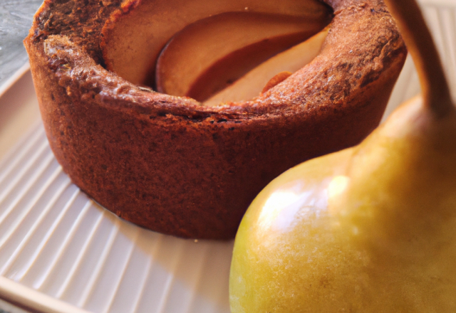 Gâteau moelleux aux poires