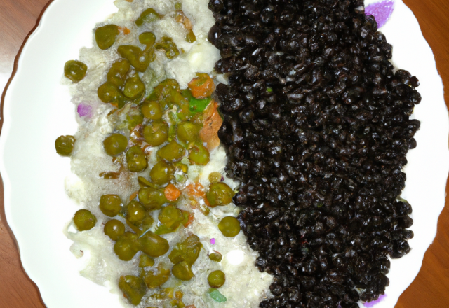 Riz noir et curry de blette et de pois chiches