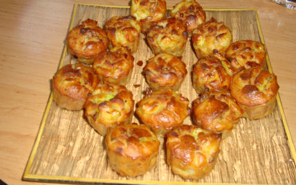 Muffins courgettes et lardons