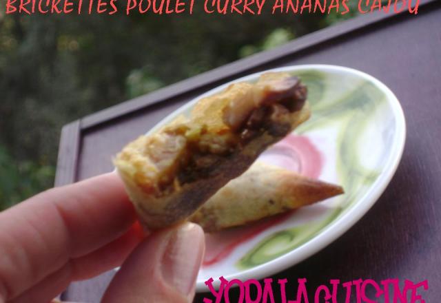 Brickettes poulet ananas curry