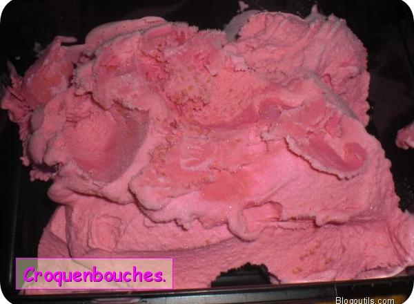 Glace aux framboises