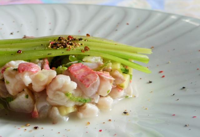 Tartare de rouget au poivre du kerala