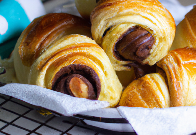 Pains dorés au chocolat