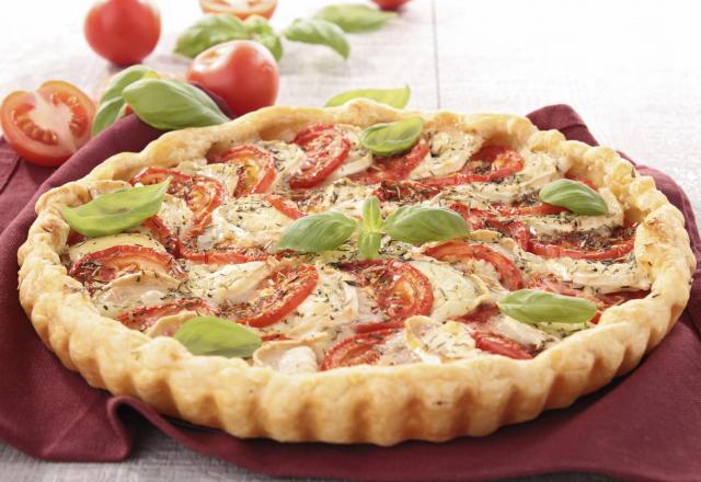 Tarte tomates mozzarella maison