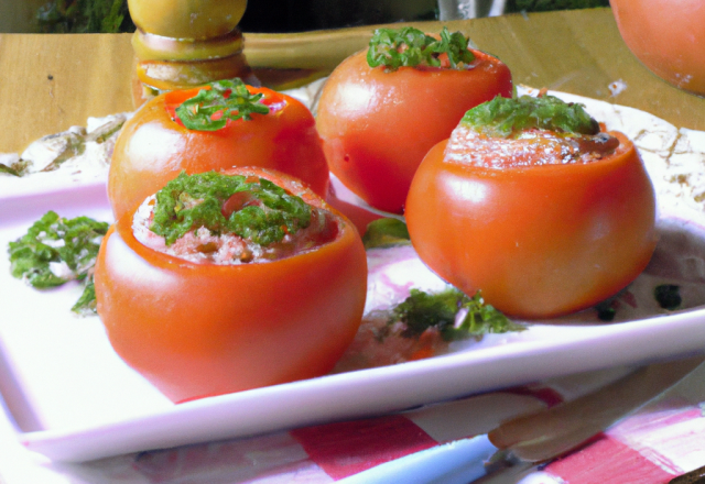 Tomates farcies à l'espagno-bretonne