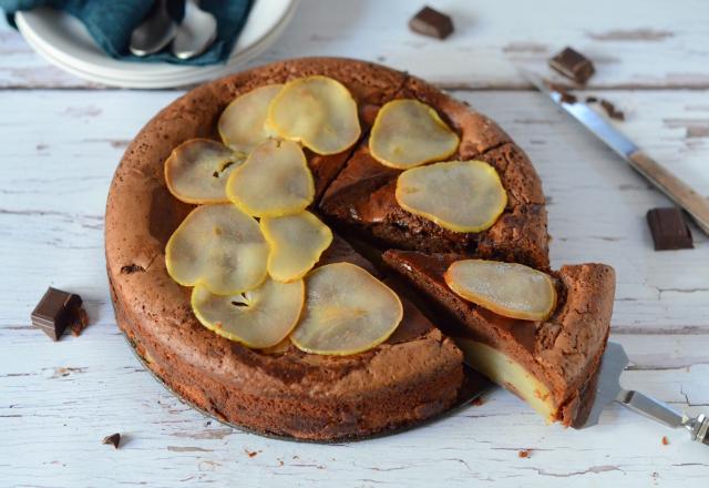 Fondant au chocolat et à la poire