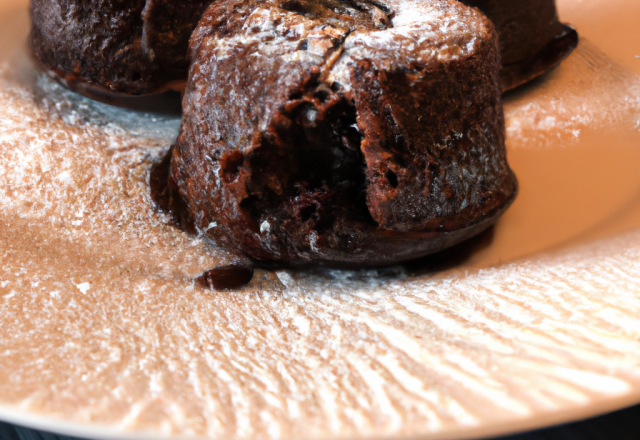 Fondant au chocolat croustillant et coulant