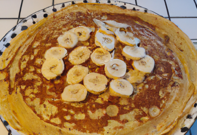 Brouillé de crêpes à la banane et au grand marnier