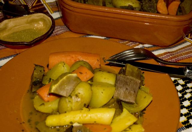 Tajine de langue aux panais