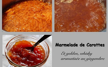 Marmelade de carotte, golden au whisky et gingembre