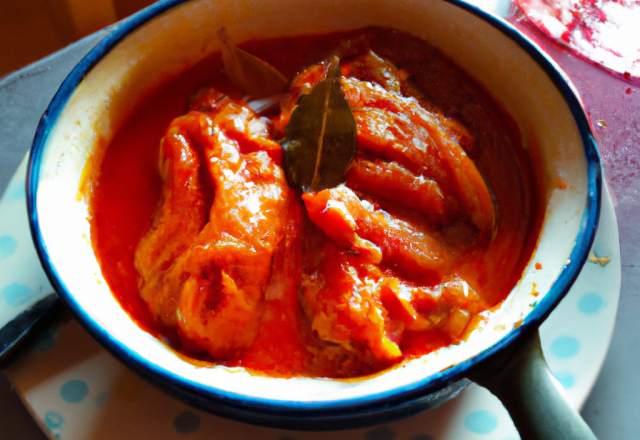 Piperade en pintade fermière des Landes