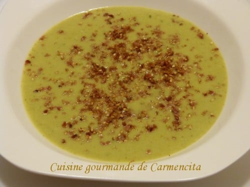 Velouté de brocolis au boursin ail et fines herbes