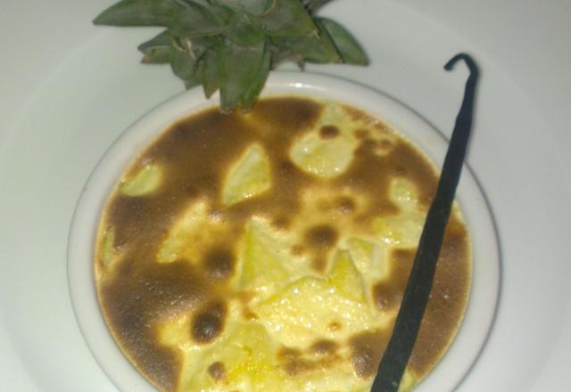 Gratin à l'ananas saveur des îles