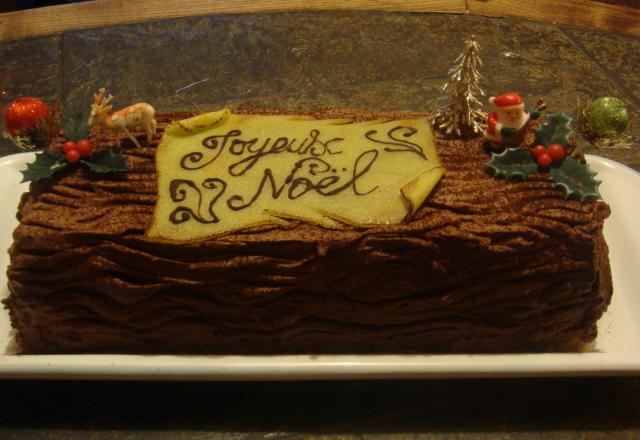 Gâteau à la crème de marron / bûche de Noël