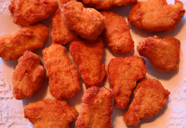 Aiguillettes de chapon façon nuggets