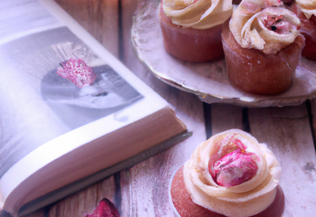 Cupcakes au thé et à la rose