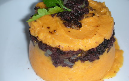 Parmentier au boudin noir et patate douce