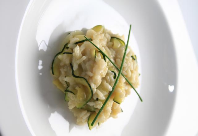 Risotto traditionnel aux courgettes