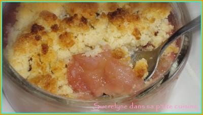 Crumble un peu canadien aux pommes