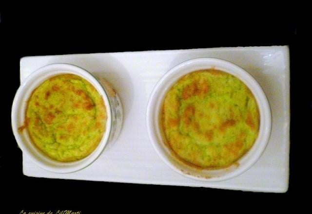 Soufflés de brocolis au roquefort