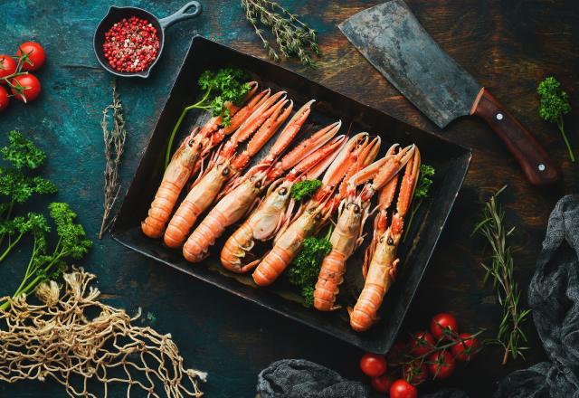 Langoustine avec une cuisson parfaite