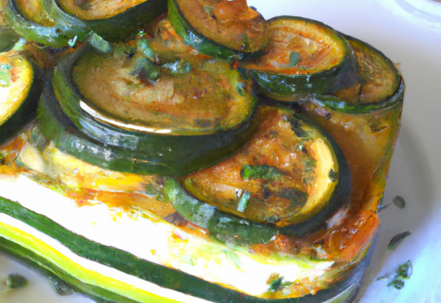 Terrine de courgettes à la grecque