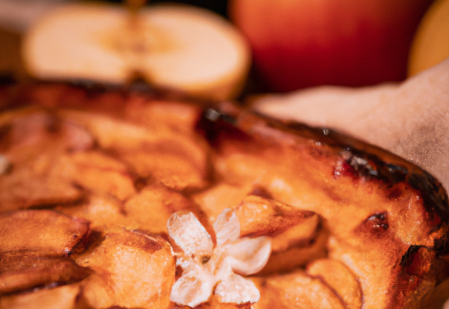 Tarte aux pommes campagnarde